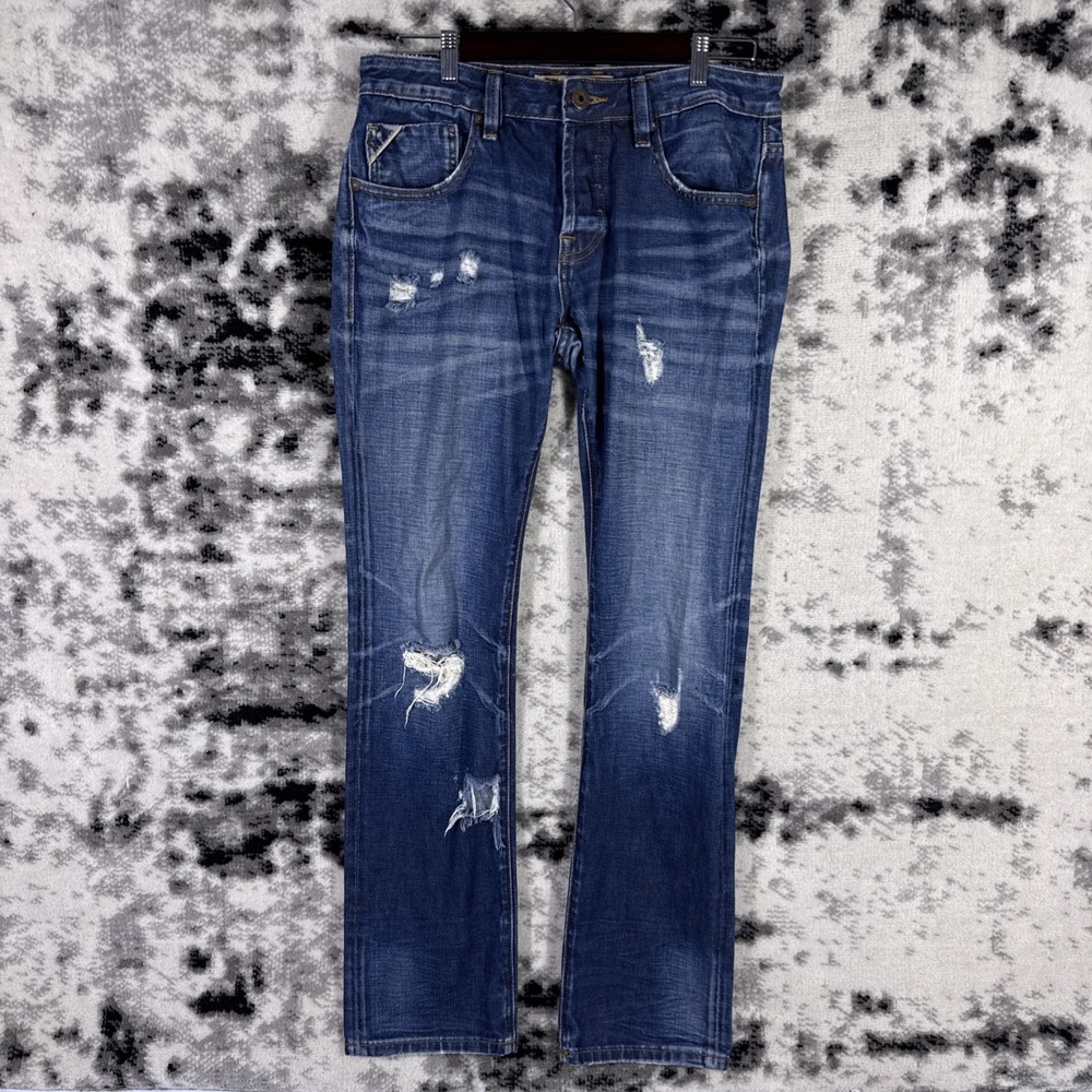 Cult Of Individuality Jeans Mens Size 32x34 Distressed Rebel Straight Y2k Skater
